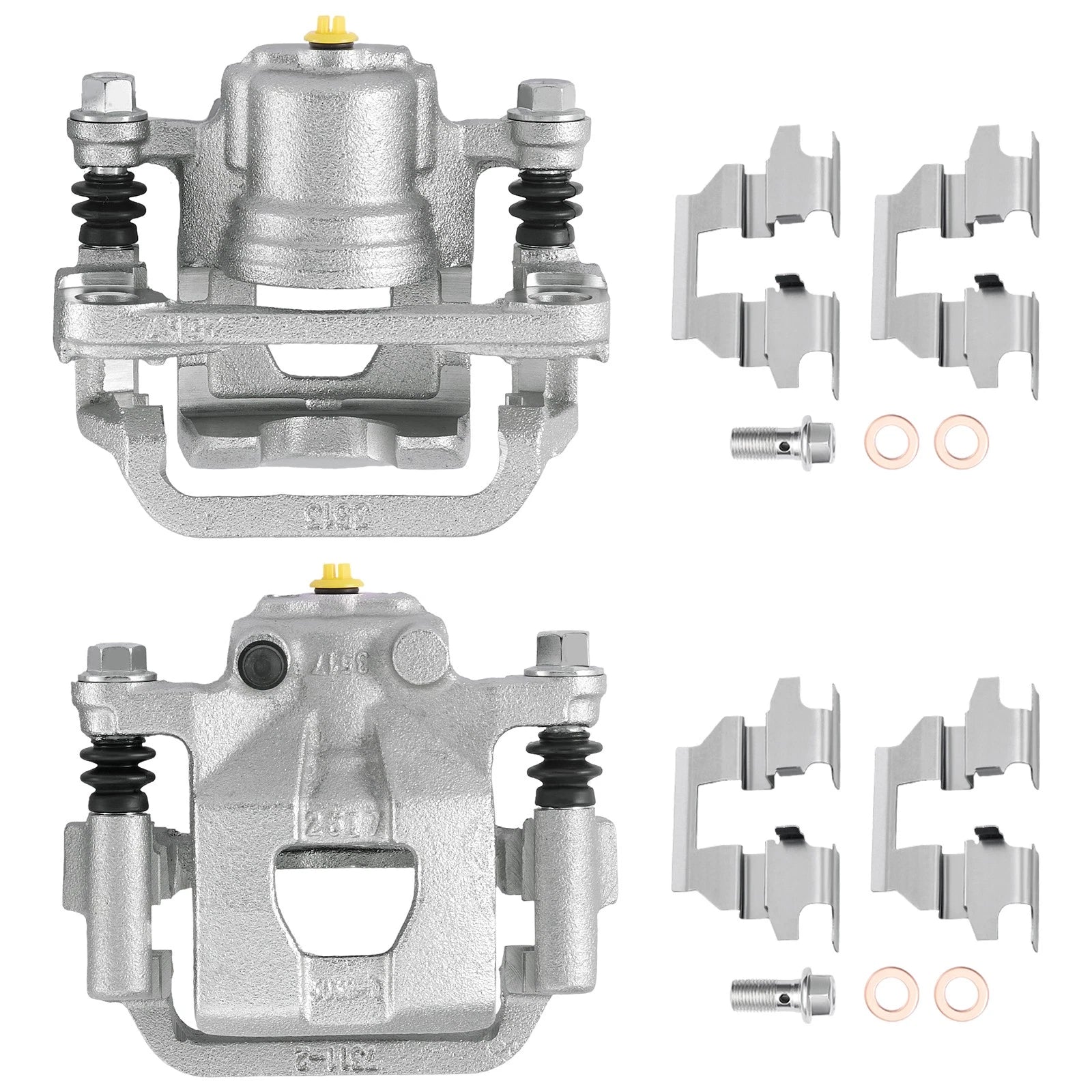 2X Rear Brake Calipers & Bracket for Nissan Altima (2019–2023) 19B2780A 19B2781A