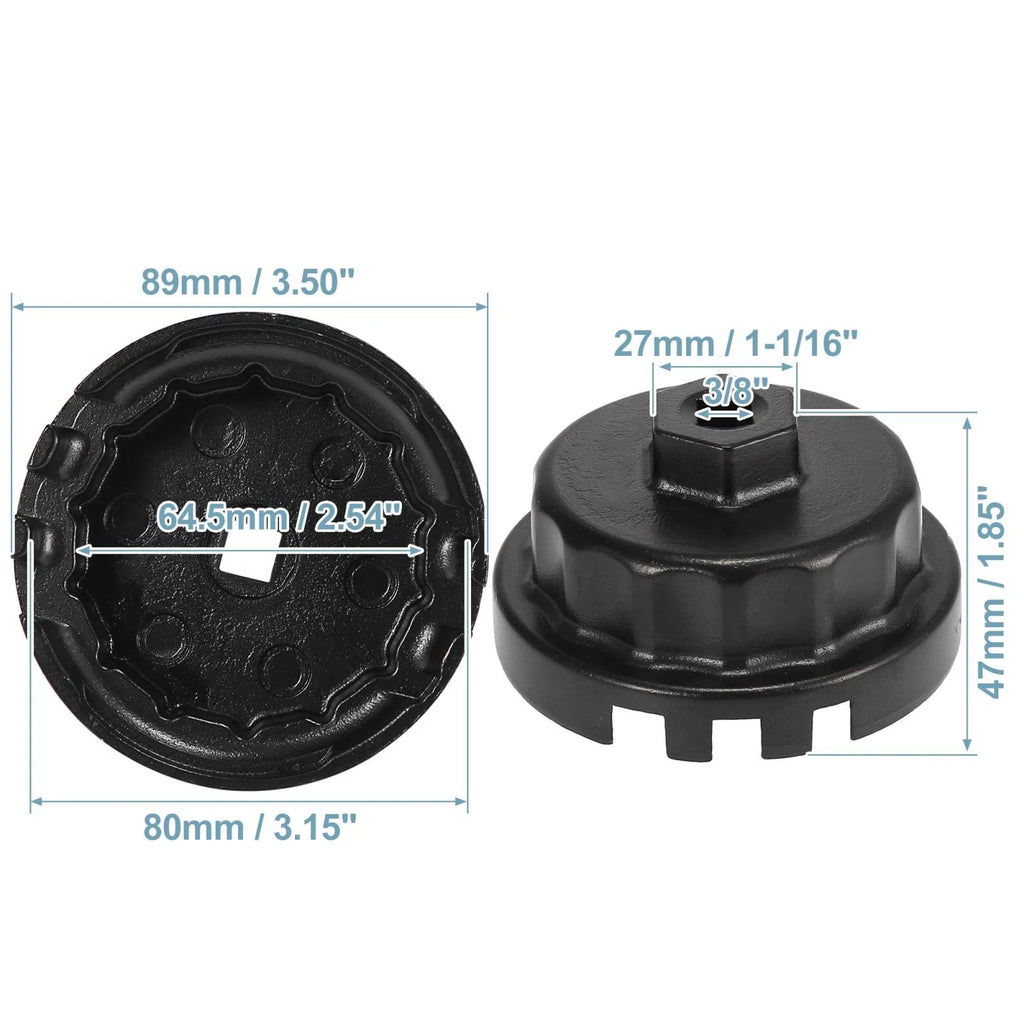 Oil Filter Wrench 14 Flutes 4 Slots 64.5mm for Toyota Camry 