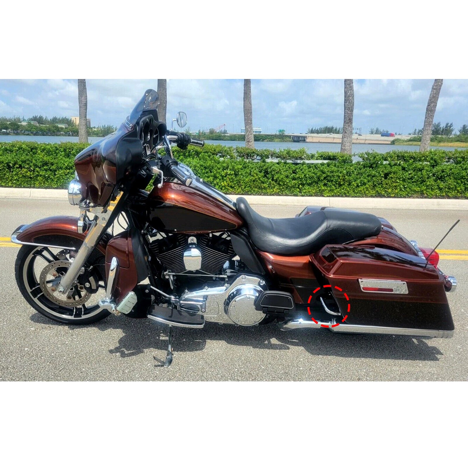 Saddlebag Guard Eliminator Support Bracket for Harley Touring Electra Glide (2014–2023)