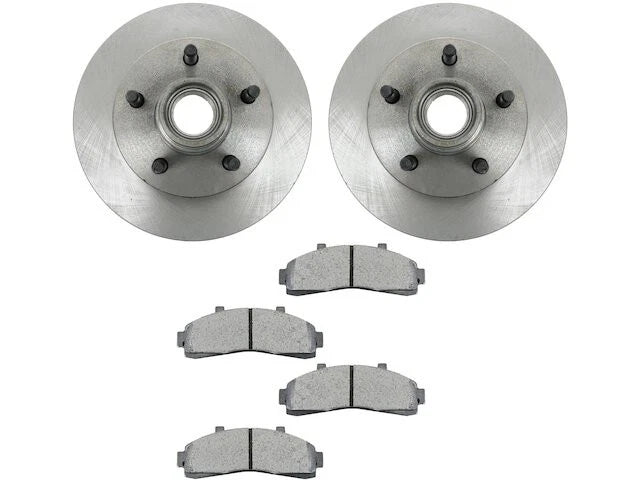 Front Brake Pad and Rotor Kit for Mazda B2500 RWD (1998–2001) GZ634ZT