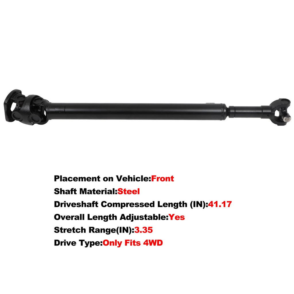 Front Driveshaft for Ford Excursion F-250 F-350 Super Duty 4WD (2000–2005)