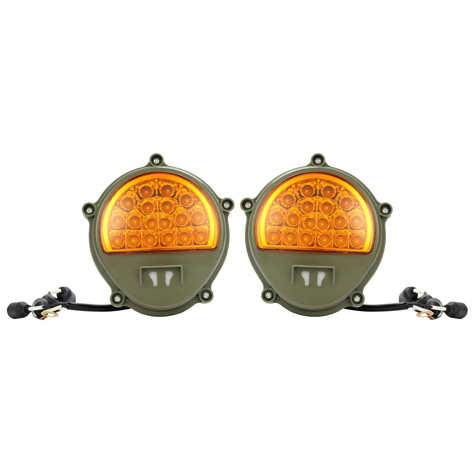 2X LED Front Turn Signal Light for Humvee M998 M35 (1990–2006)