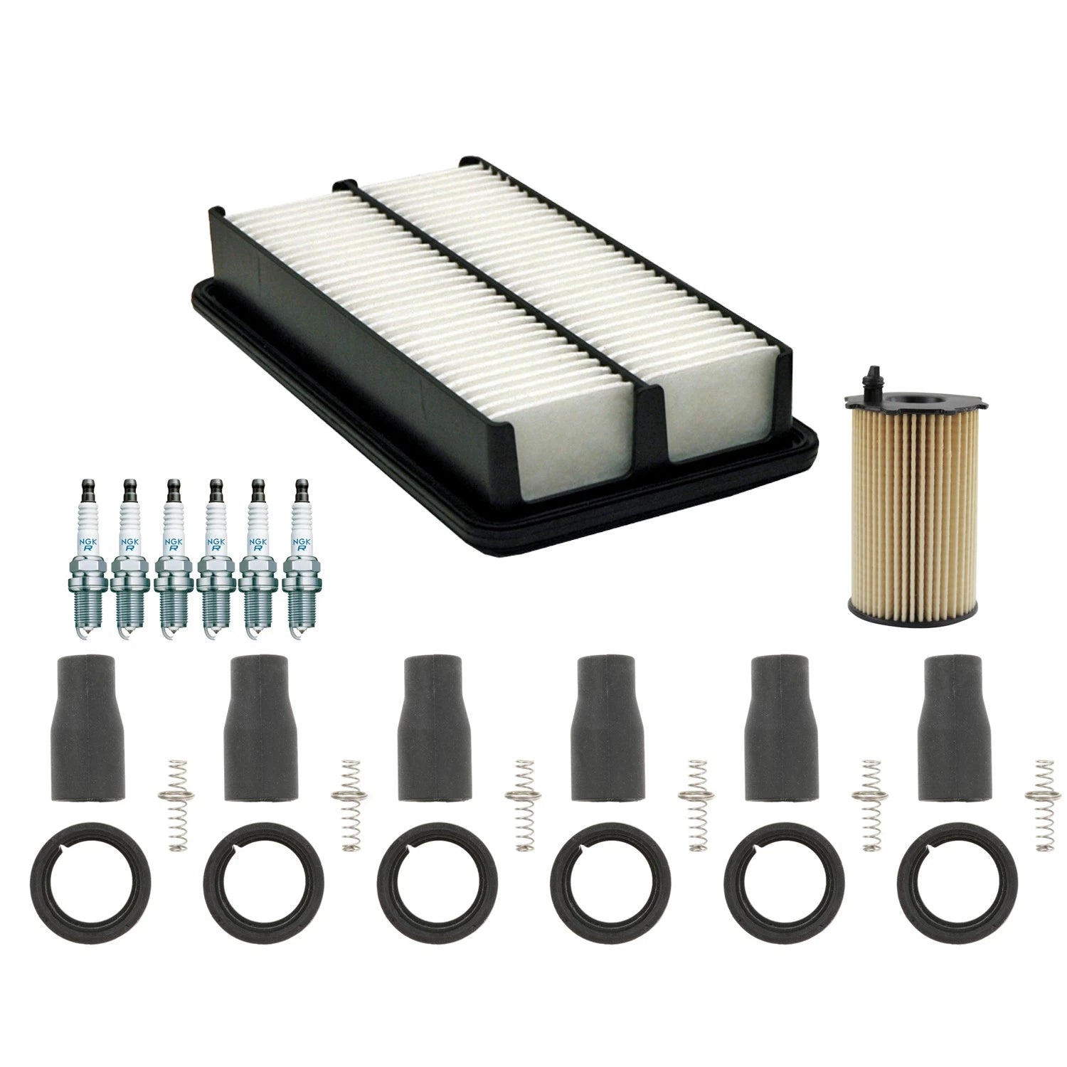 Tune Up Kit with NGK 6 Spark Plugs & Coil Boots for Kia Sedona (2006–2014)