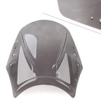 Universal Motorcycle Windshield Deflector Screen - Grey