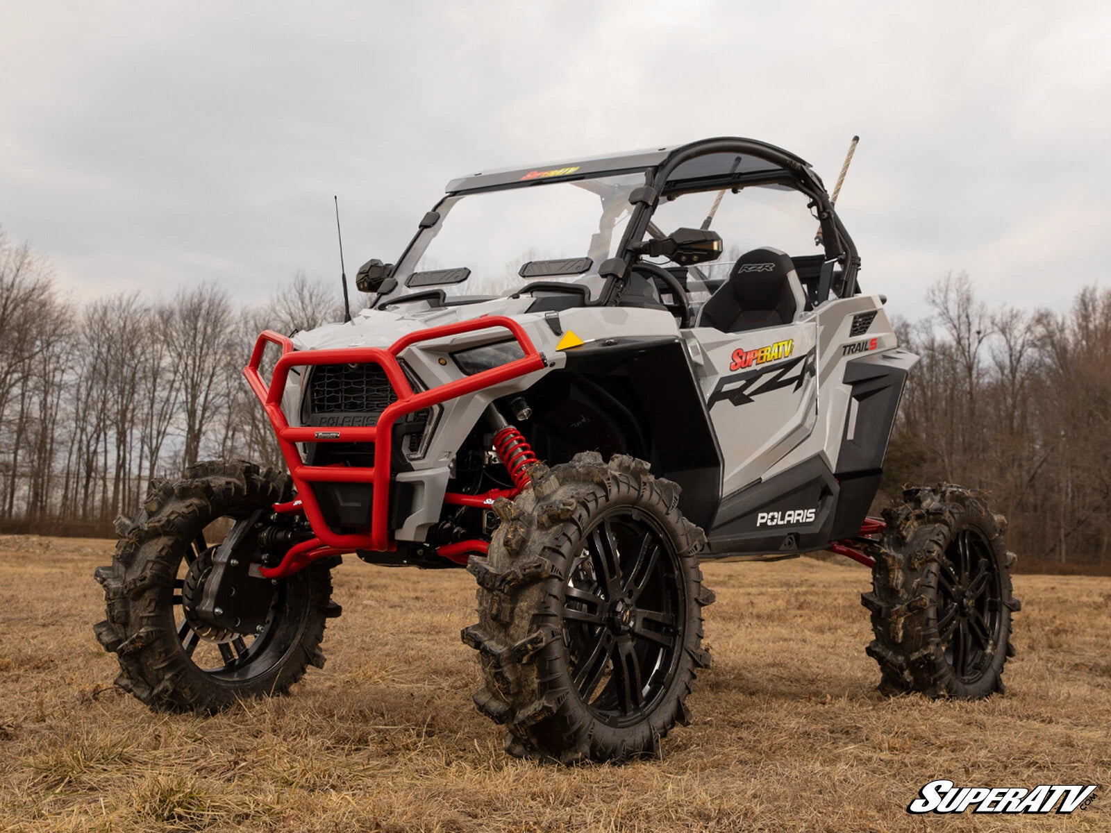 SuperATV Vented Full Windshield for Polaris RZR Trail 900 / S 900 / S 1000 (2015–2021)