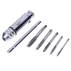 5-Piece M3-M8 Ratchet Tap Set for Metric T-Handle Wrench