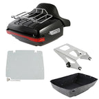 King Trunk Backrest Luggage Rack Light Base Plate for Harley Touring (2014–2026)