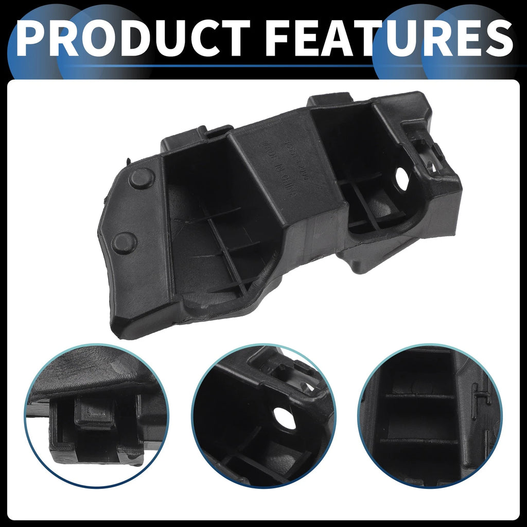 1 Pair Front Bumper Retainer Bracket for Kia K5 (2020–2022) Black ABS
