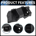 1 Pair Front Bumper Retainer Bracket for Kia K5 (2020–2022) Black ABS