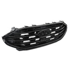 Front Grille Bumper Upper for Ford Edge (2019–2022) Gloss Black Plastic