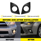 Set of 2 Front Bumper Fog Light Covers for Toyota Corolla (2014–2016) Black