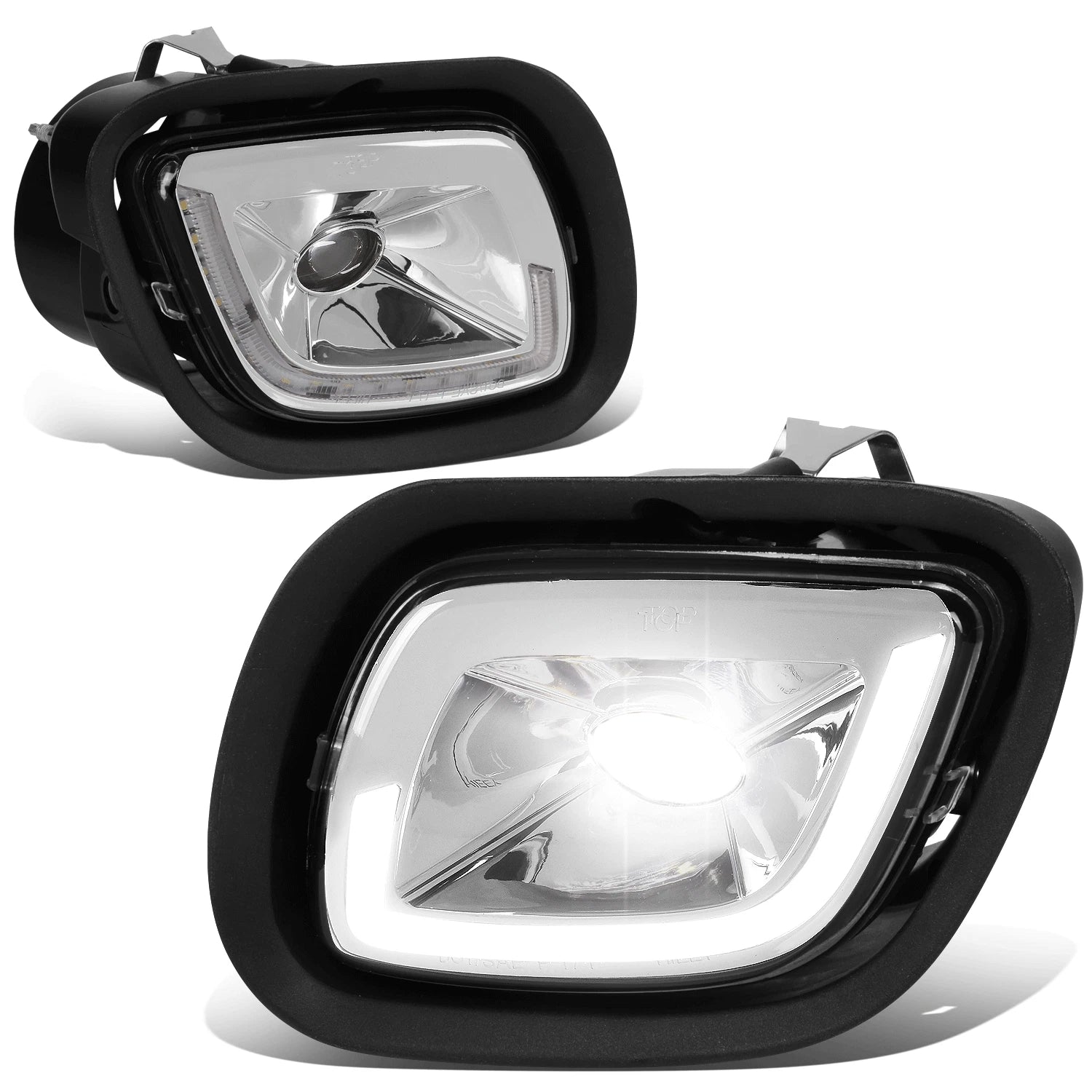 Chrome Housing LED Halo Projector Fog Light for Freightliner Cascadia (2008–2017)