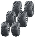 Set of 6 Utility ATV Tires 22.5x10-8 Front & 25x12-9 Rear 6x6
