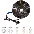 Wheel Hub for Chevrolet Silverado 2500 HD (2001–2006) Front LH/RH 4WD