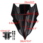 Windshield Windscreen for Kawasaki Z500 (2024–2025) Black