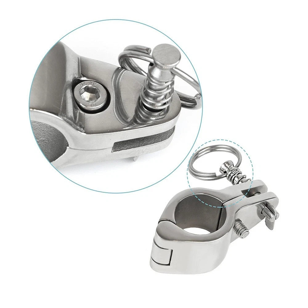 316 Stainless Steel Marine Pipe Clamp for Yacht Sunshade Setup