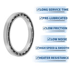 Deep Groove Ball Bearing 50x65x7mm for Scooter Skateboard (1Pc)