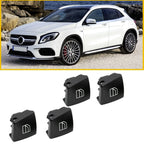 Set of 4 Window Switch Button Cap Covers for Mercedes-Benz C-Class W212