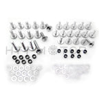 Silver Round Steel Fairing Bolts Kit for Suzuki GSXR750 (2000–2003) GSXR1000 (2001–2002)