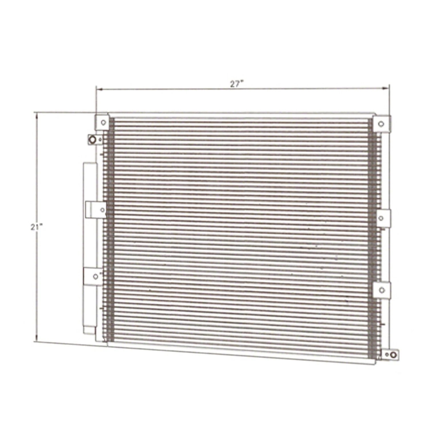 Replacement A/C Condenser for Dual A/C System for Ford F Series (2015–2020)