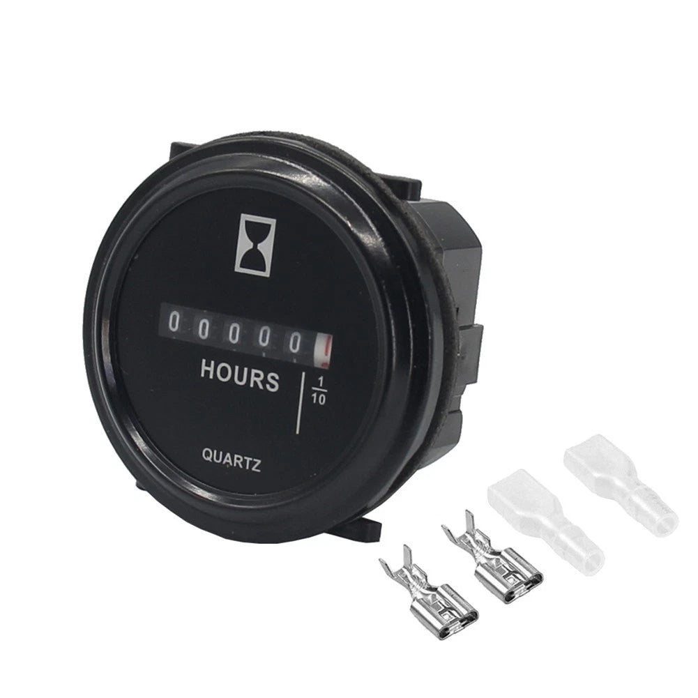 Quartz Hour Meter Digital Counter 680V for Marine Boat Trucks Cars (AC/DC)