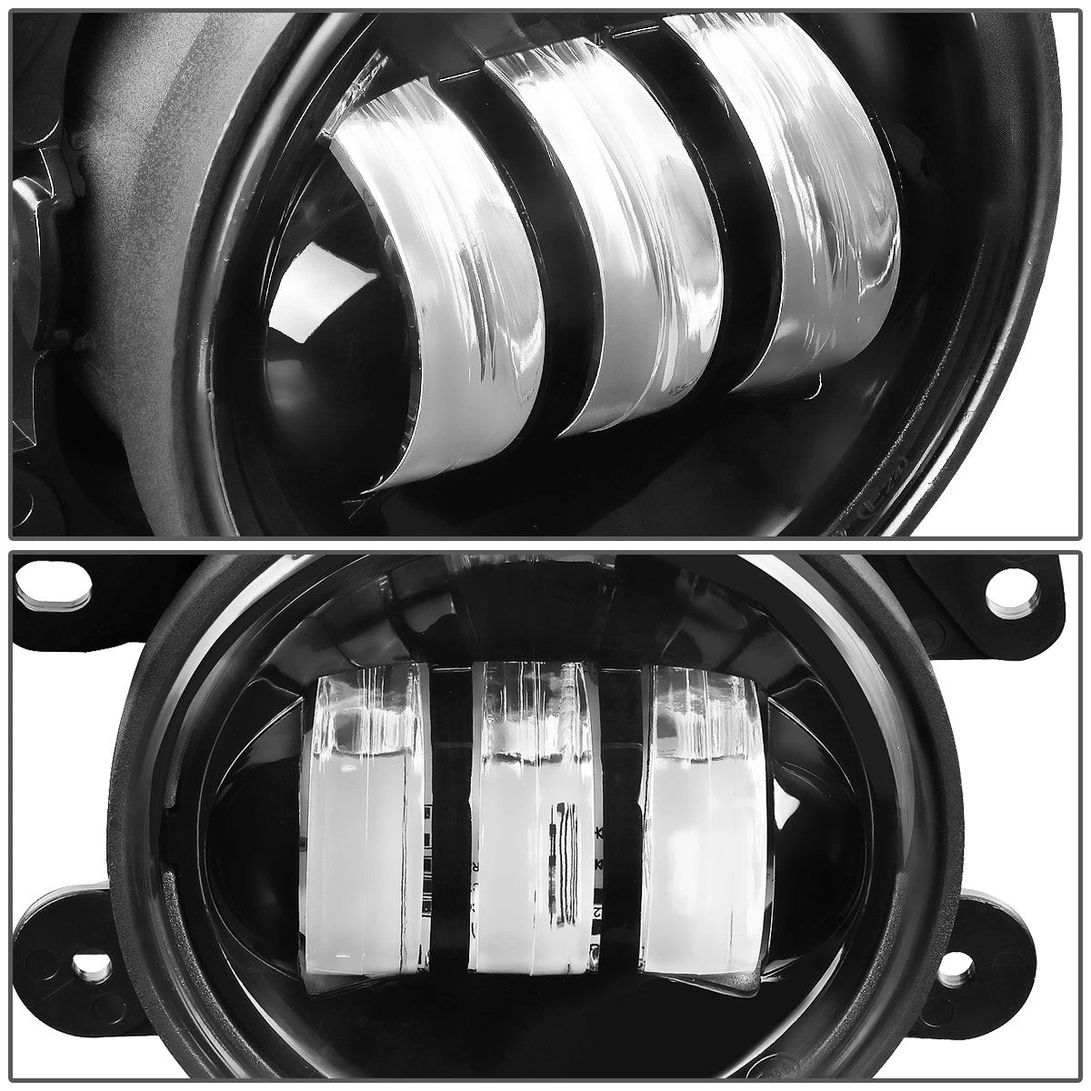 Pair LED Projector Fog Light Lamps for Jeep Wrangler (2007–2017) & Dodge Charger (2011–2014)