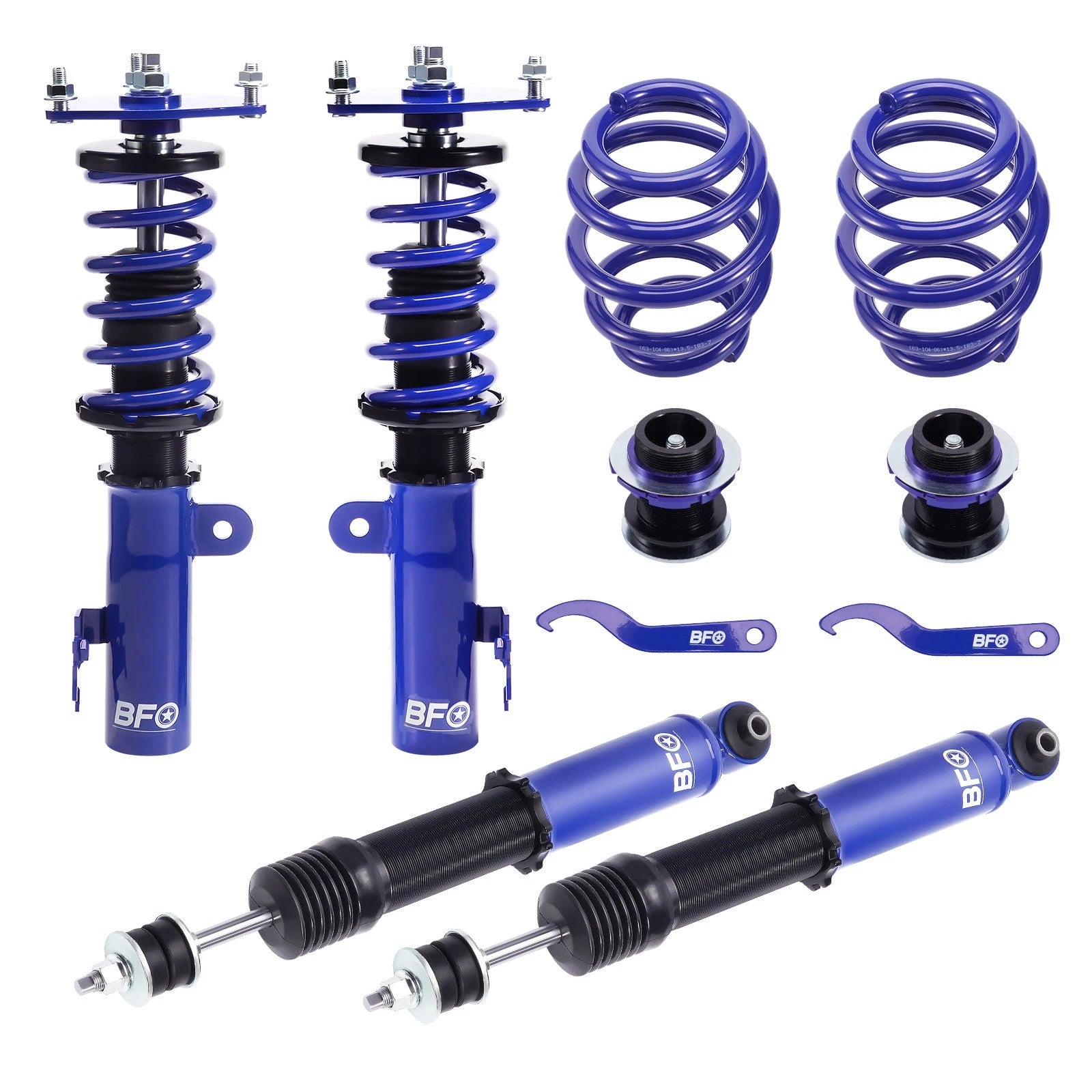 BFO Full Coilovers Height Adjustable Shocks Springs Kit for Scion tC (2011–2016)