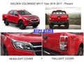 Chrome Headlight Tail Light Cover Trim for Chevy Holden Colorado (2016-2017)