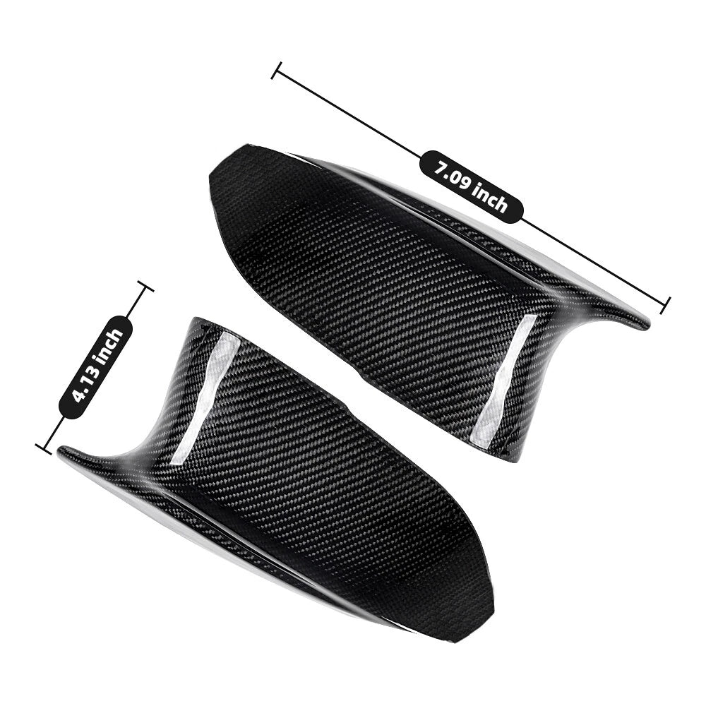 Carbon Fiber M3 Style Side Mirror Cover Caps for Infiniti Q50 (2014–2018)
