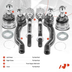 6x Front Ball Joint & Tie Rod End for Nissan Frontier Pathfinder Xterra (2005–2022)