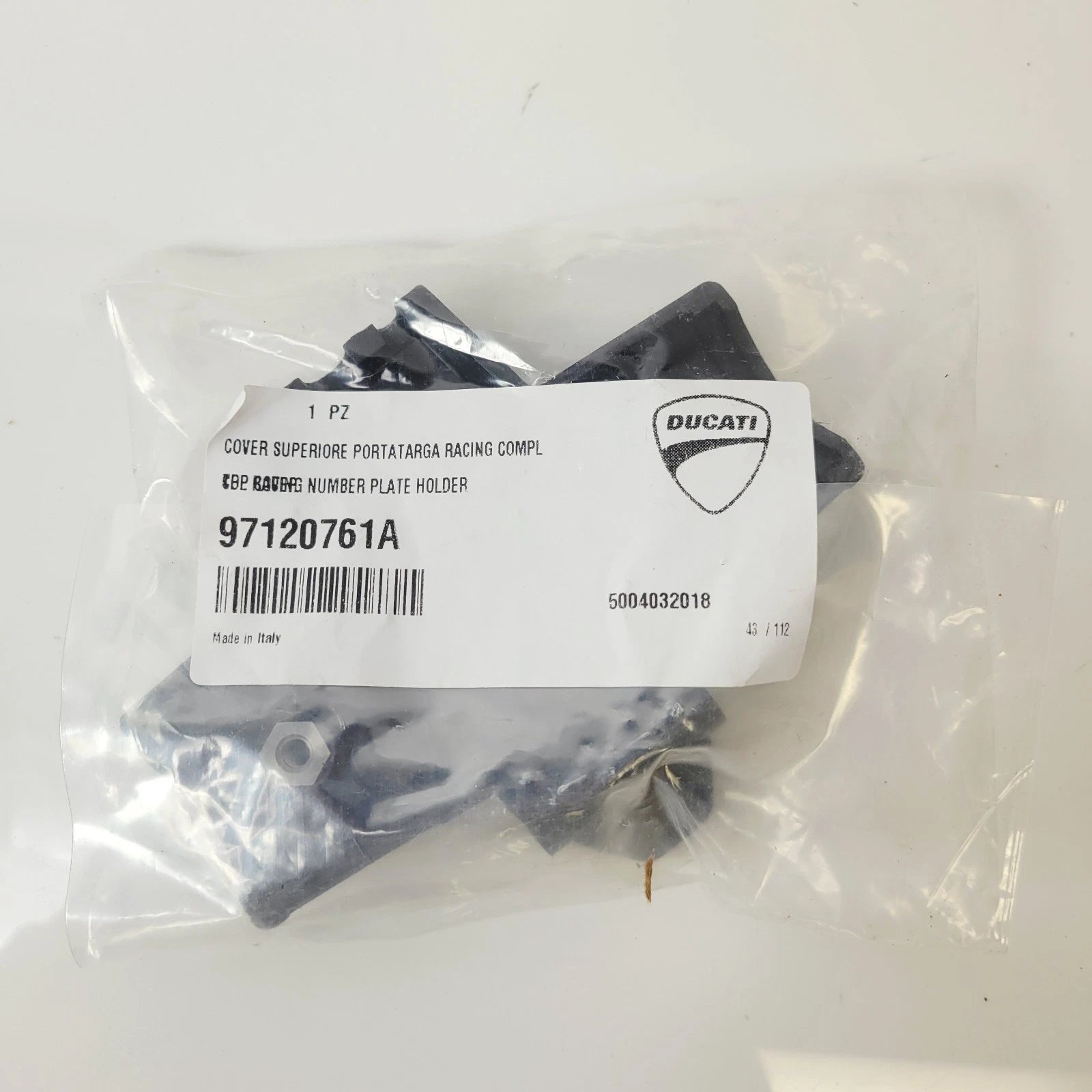 Ducati Racing Number Plate Holder Top Cover 97120761A for Ducati