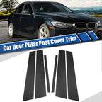 Carbon Fiber Pattern Door Window Pillar Post Cover Trim for BMW 3 Series (2012–2019)
