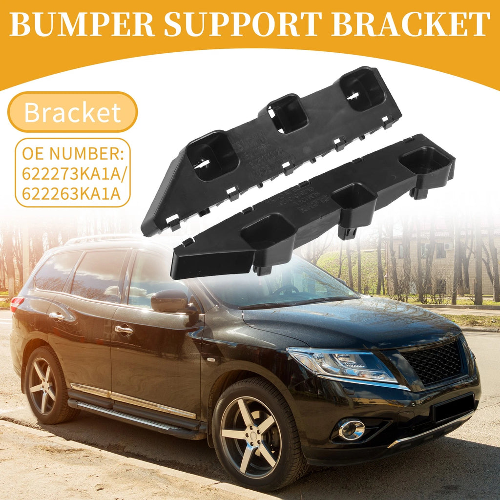 Set of 2 LH RH Front Bumper Support Brackets for Nissan Pathfinder (2013–2020)