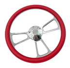 Billet Steering Wheel with Red Wrap and Chevy Bowtie Horn Button for Malibu (2013–2018)