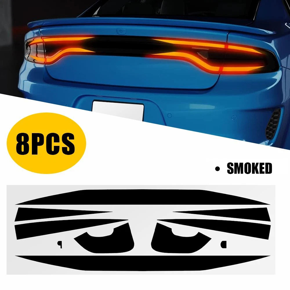 Tail Light Overlay Decal for Dodge Charger (2015–2023) - Black, PreCut, Vinyl D15