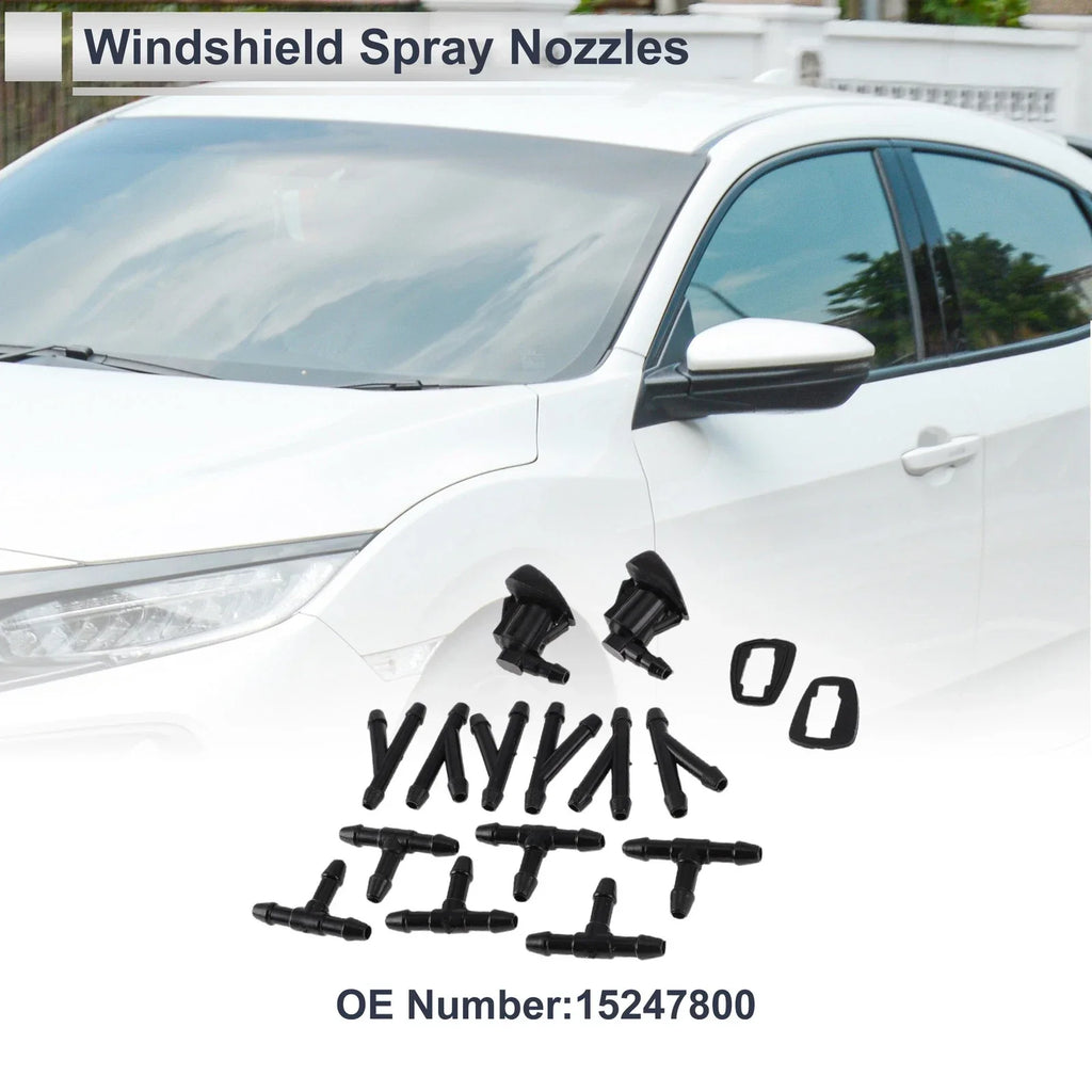 Windshield Washer Nozzle & 6 x Hose Connectors for GMC