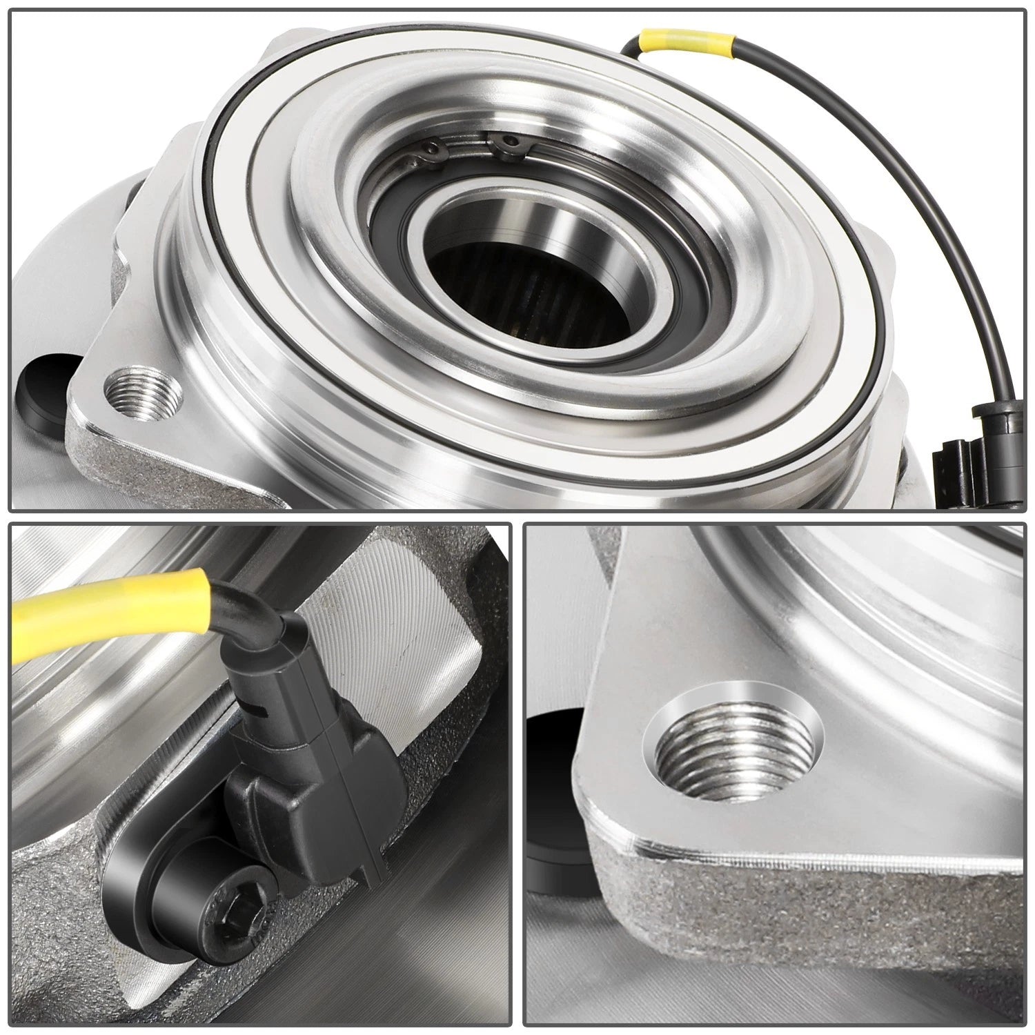 Front Wheel Bearing Hub w/ABS for Ford F250 F350 F450 F550 Super Duty (2005–2010)