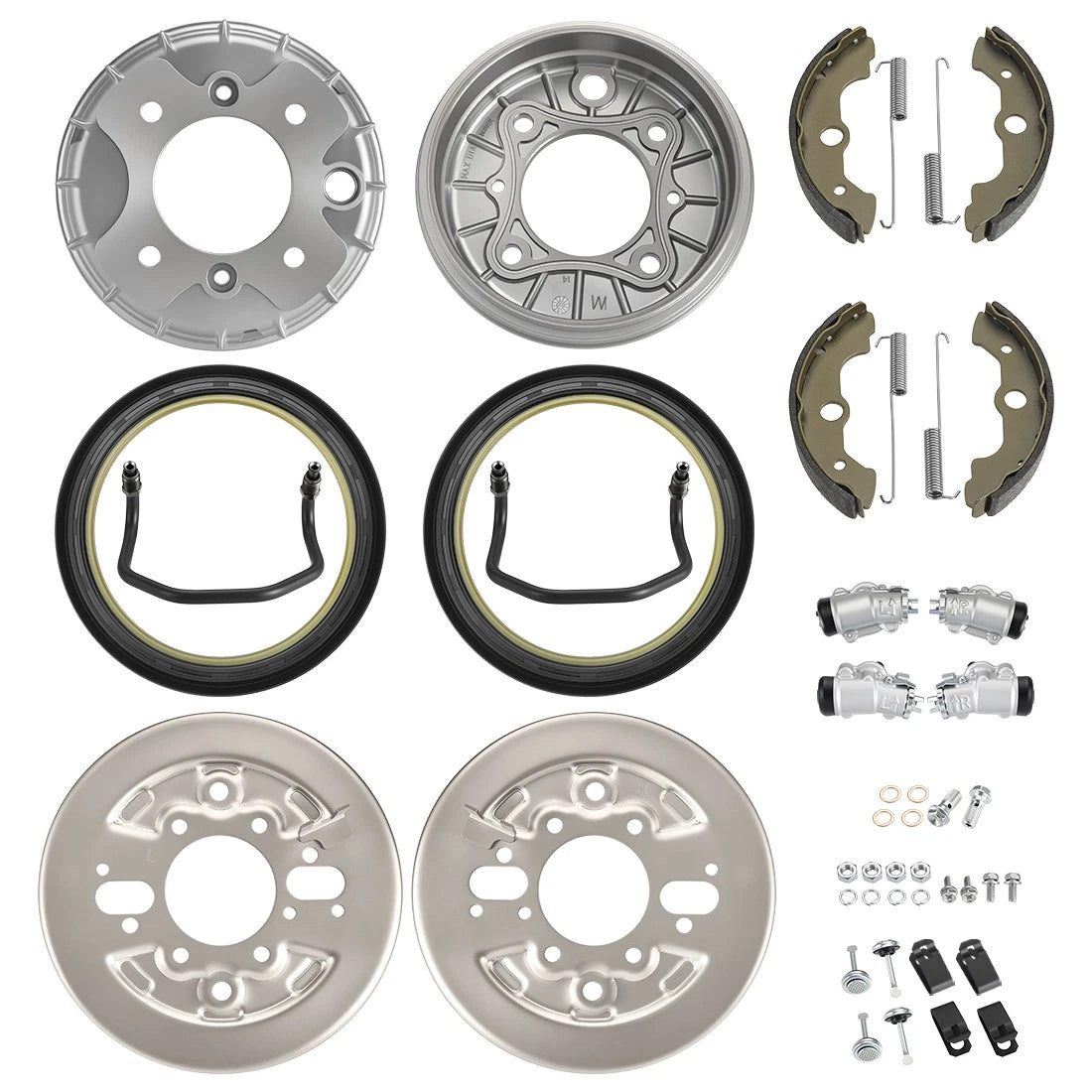 Front Brake Drum Shoes Kit for Honda FourTrax 300 4X4 TRX300FW (1995–2000)