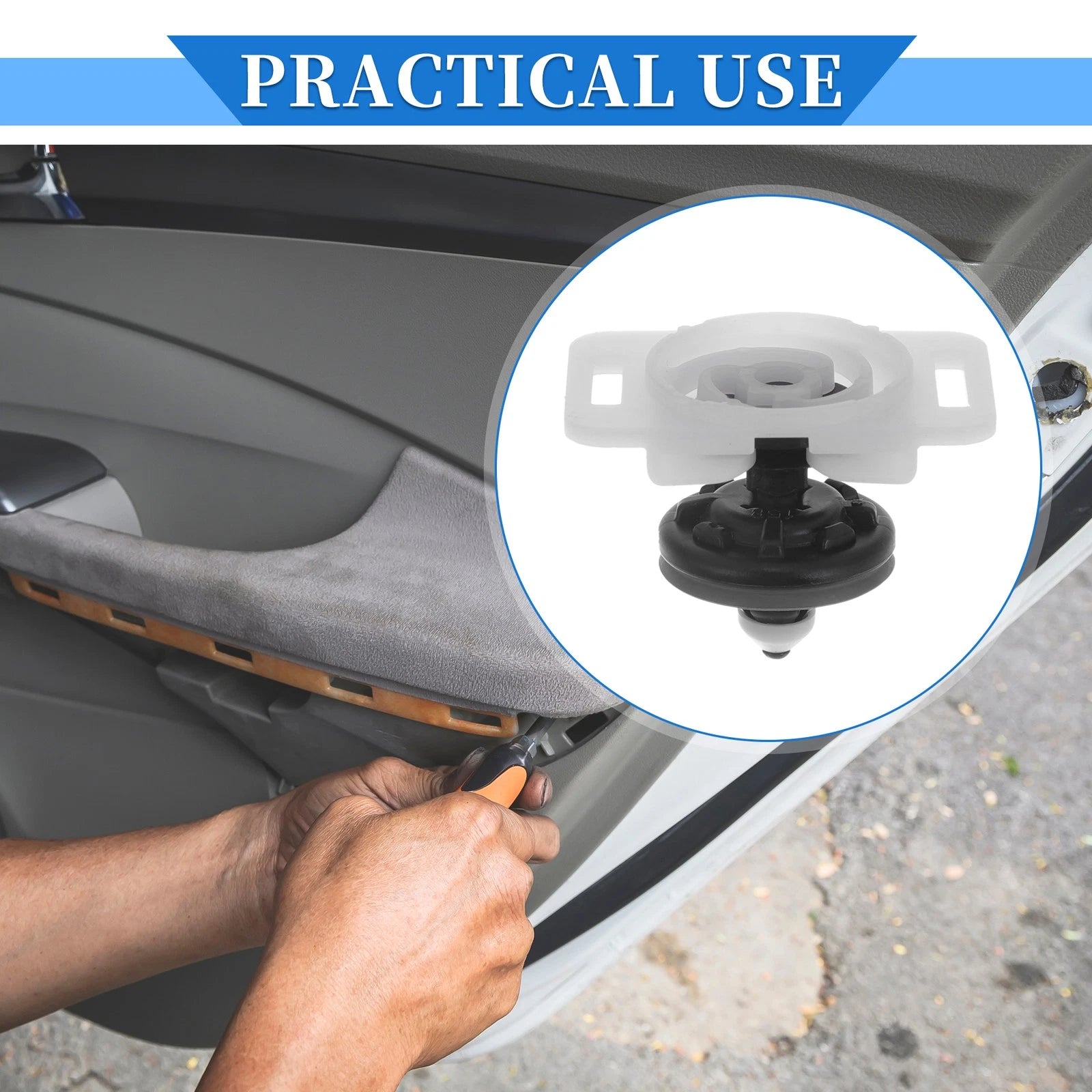10X Door Panel Trim Clips for Audi A4 (2003–2009) - Base Bracket Retainer