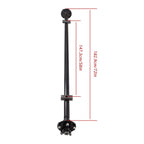 Trailer Axle 2000lb 5 Lug 4.5" Hub Face 58" Spring Center with U-Bolt Kit