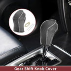 1Pc Gear Shift Knob Cover for Nissan Maxima (2016–2023) Beige Faux Leather