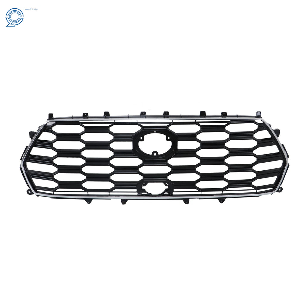 Plastic Black and Chrome Front Bumper Upper Grille for Toyota Sequoia (2023–2024)