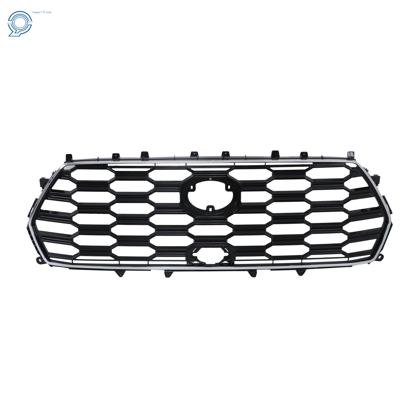 Plastic Black and Chrome Front Bumper Upper Grille for Toyota Sequoia (2023–2024)
