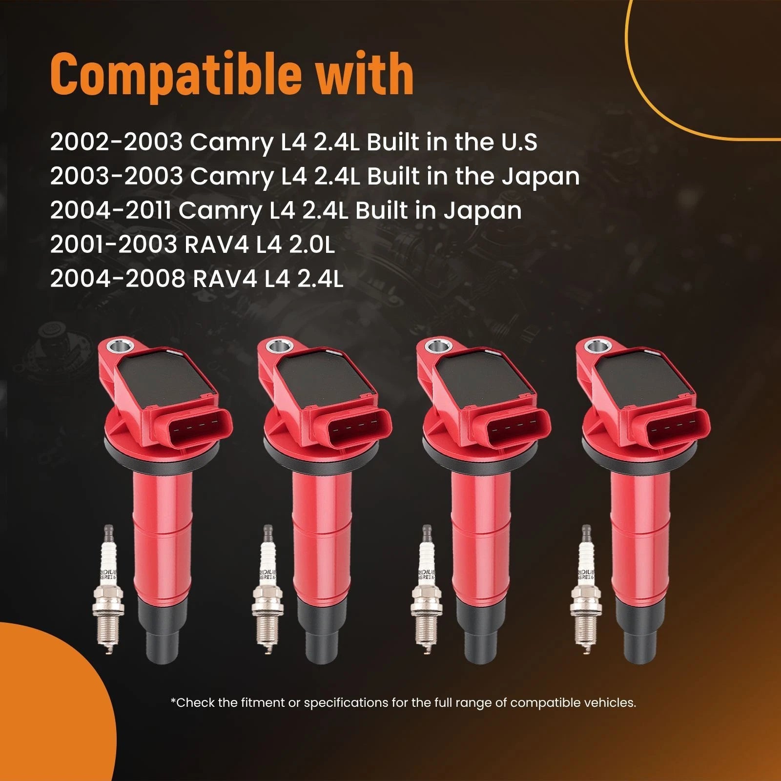 Ignition Coils and Iridium Spark Plugs for Lexus HS250h (2010–2012)