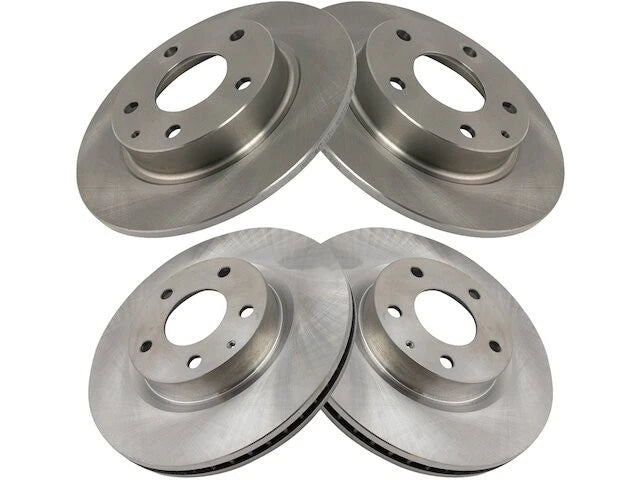 Set of 2 Front and Rear Brake Rotors for Mazda 3 (2014–2018) QJ967BJ