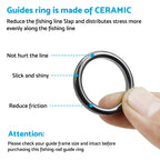 Ceramic Fishing Rod Guide Rings Set of 160 (3.7-30mm)