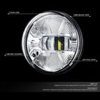 Chrome Housing LED Fog Lights for GMC Sierra 1500 2500HD 3500HD (2007–2014)