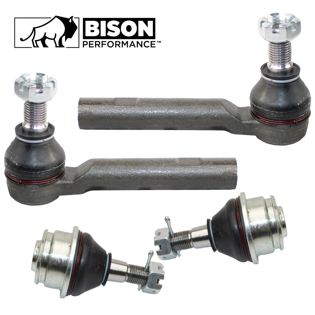 Set of 4 Front Outer Tie Rod Lower Ball Joints for Lexus Toyota