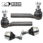 Set of 4 Front Outer Tie Rod Lower Ball Joints for Lexus Toyota