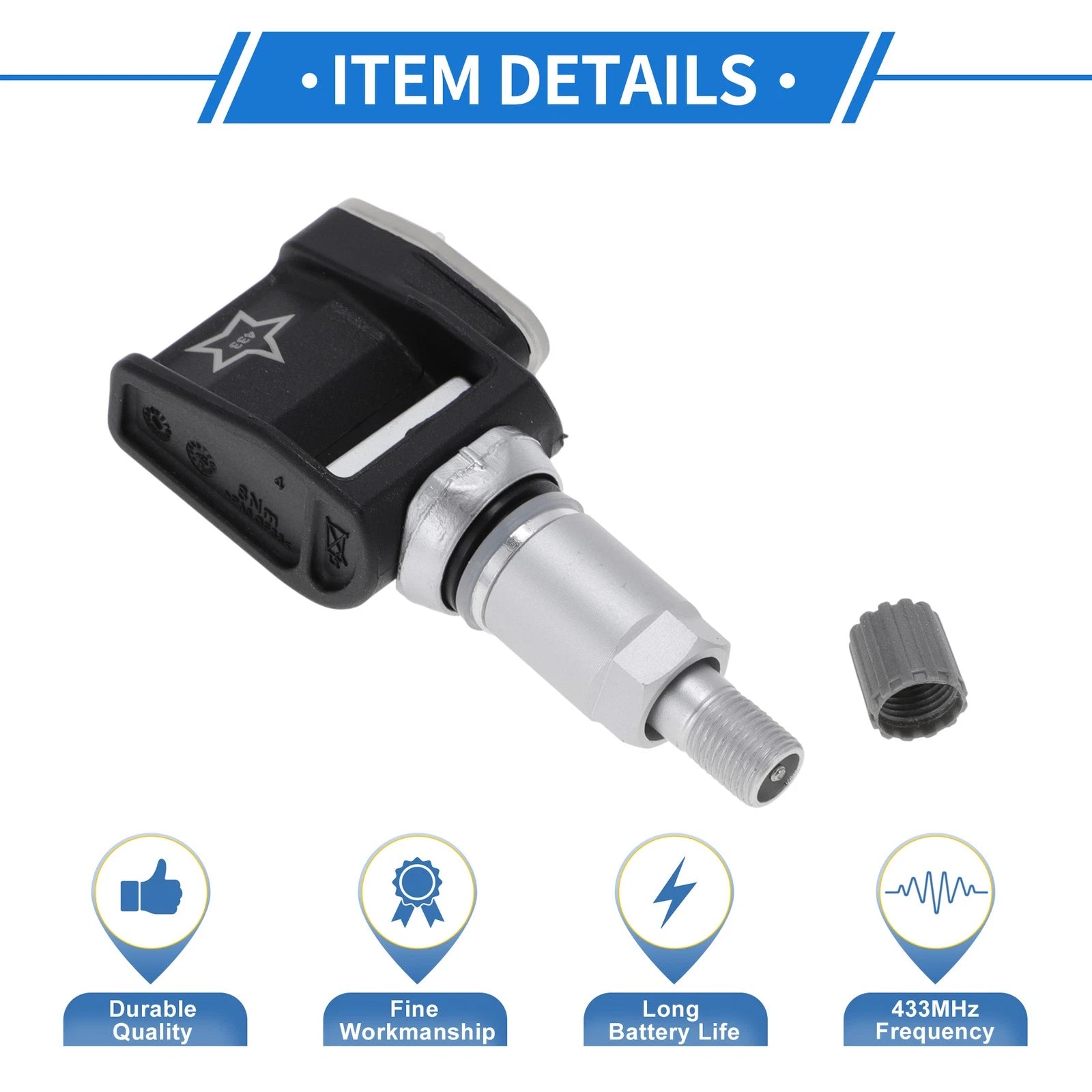 Tire Pressure Sensor 433MHz No.A00009052102 for Mercedes-Benz E-Klasse 